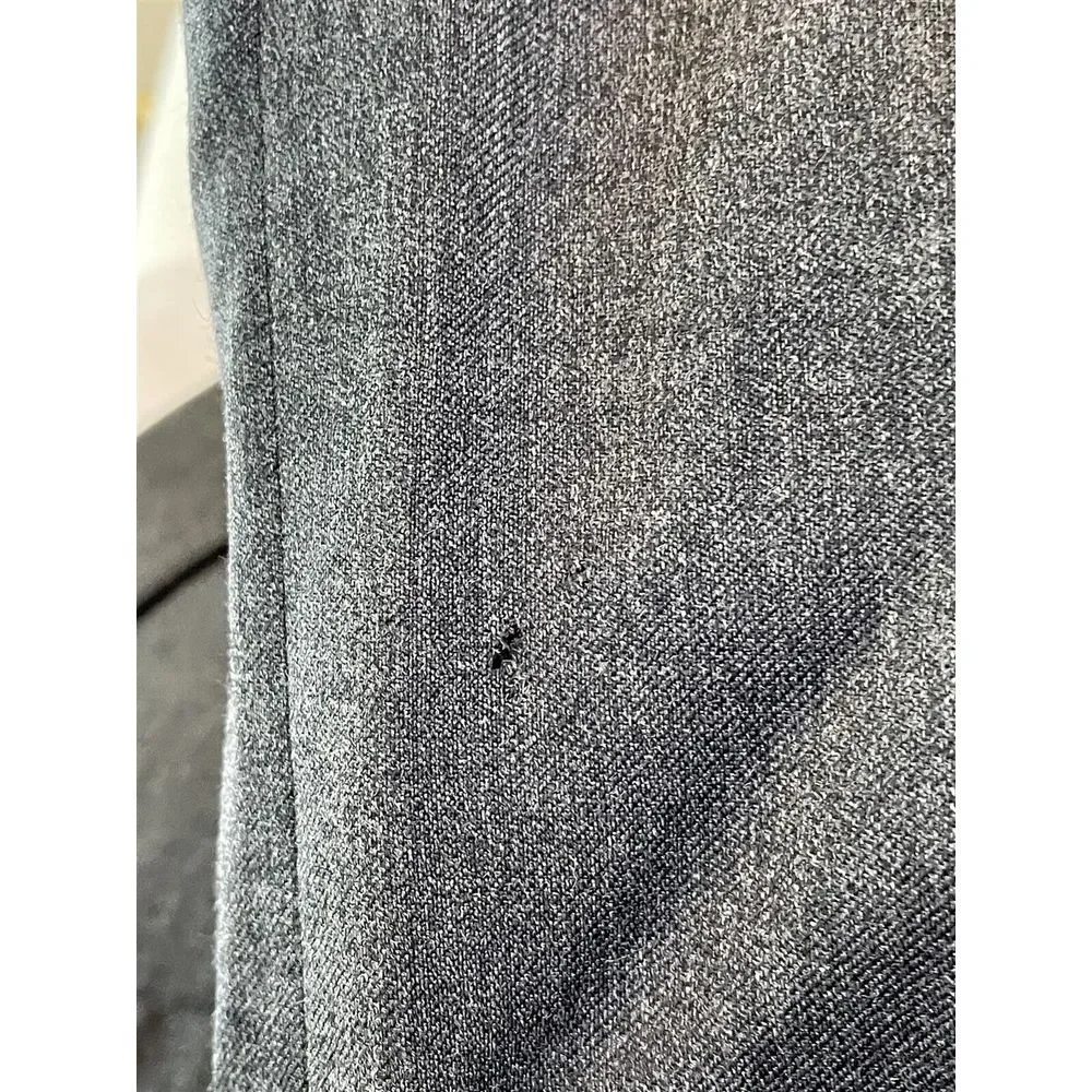 Lauren Ralph Lauren 44R‎ 100% Wool Gray Hopsack Blazer Jacket Sport Coat *FLAWS*